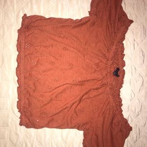 Orange(ish) off the shoulder top